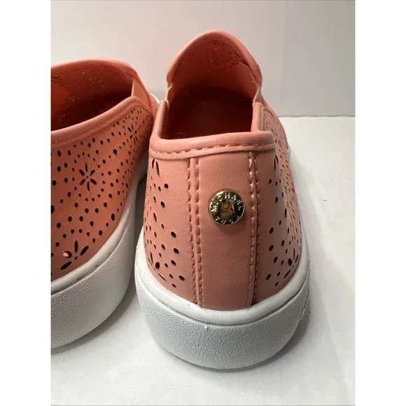 Michael Kors Women Leather Upper Rubber Sole Size 8M Coral - Picture 6 of 8